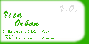 vita orban business card